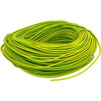 Unbranded PVC Earth Sleeving 100m 6mm Green / Yellow in Green/Yellow