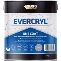 Everbuild Evercryl Roof Repair Grey 2.5kg One Coat Resin