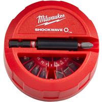 Milwaukee SHOCKWAVE Impact Bit Set (16 Piece) in Black Steel