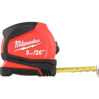 Milwaukee Pro Compact Tape Measure 8m/26' Steel