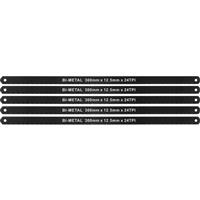 Minotaur Hacksaw Blades 300mm (12") 24 TPI (5 Pack) in Black Bi-Metal