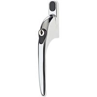 Yale PVCu Inline Lockable Window Handle in Polished Chrome Zinc