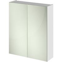 Nuie Arno Mirrored Cabinet 600mm Gloss in White MFC