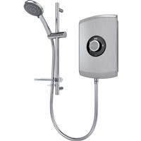 Triton Showers Triton Amore Electric Shower Brushed Steel 8.5kW Rubber/Steel