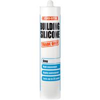 Evo-Stik Trade Building Silicone 280ml in Grey Plastic