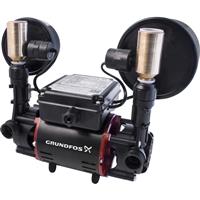 Grundfos STR2 Regenerative Twin Shower Pump 1.5 bar in Black Composite