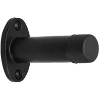 Old Hill Ironworks Projection Door Stop 76mm 3" in Black Cast Iron