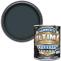 Hammerite Ultima Metal Paint Smooth Dark 750ml in Grey