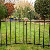 Apollo Easy Fit Fence Gates 92cm in Black Galvanised Steel