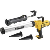 DeWalt 18V XR Cordless Caulking Gun 300-600ML with Cartridge Holder Body Only Rubber