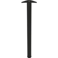Rothley Worktop Leg 60mm x 870mm Matt in Black Steel