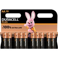 Duracell +100% Plus Power Batteries AA 10 Pk