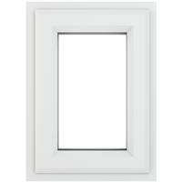 Crystal Casement uPVC Window Top Opening 820mm x 820mm Clear Double Glazing in White