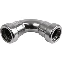 Pegler Yorkshire Tectite Sprint Chrome Push-Fit Elbow 15mm in Copper