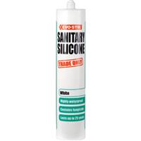 Evo-Stik Trade Sanitary Silicone 280ml in White Steel