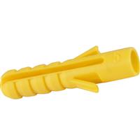 Fischer Plastic Contract Wall Plug 5mm (100 Pack) in Yellow
