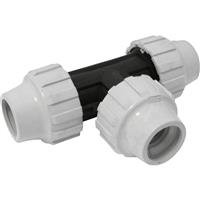 Aquaflow MDPE Equal Tee 32mm in White
