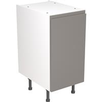 Kitchen Kit Flatpack J-Pull Kitchen Cabinet Base Unit Ultra Matt 400mm in Dust Grey MFC
