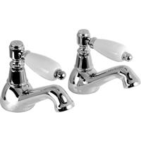 Deva Georgian Taps Bath Pillar (2 Pack) in Chrome