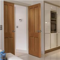 JB Kind Rushmore Internal Door Unfinished FD30 44 x 1981 x 686mm in Oak Veneer