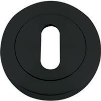 Stanza Standard Profile Escutcheon Oscuro Matt Black in Oscuro Black