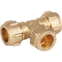 Conex Bnninger Conex 601EQ Compression Equal Tee 22mm in Gold