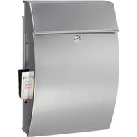 Burg-Wachter Hamburg Post Box Stainless Steel in Silver