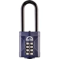 Squire Combination Weatherproof Padlock 50 x 8 x 63mm LS in Blue Die Cast Zinc Alloy