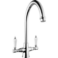 Ebb and Flo Ebb + Flo Traditional Lever Mono Mixer Kitchen Tap in Chrome Brass