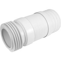 McAlpine WC-F21R Flexible WC Connector 150mm-310mm in White Rubber