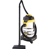 Wessex Electrical Wessex 30L Wet & Dry Vacuum Cleaner with Power Take Off 230V in Chrome Steel
