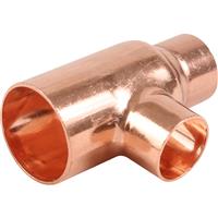 Made4Trade End Feed Reducing Tee 22 x 15 x 15mm (2 Pack) in Copper