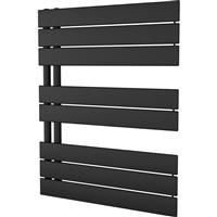 Ximax Oxford Open Panel Towel Radiator 745 x 600mm 1526Btu in Black Steel