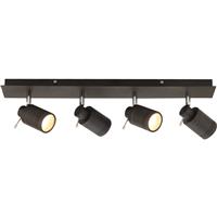 Spa Lighting Scorpius 4 Light Bar Bathroom Spotlight IP44 GU10 Matt Black