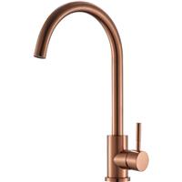 Reginox Taravo Mono Mixer Kitchen Tap in Copper Stainless Steel