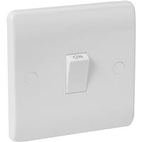 Scolmore Click Click Mode 20A DP Switch in White Plastic