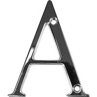 Fab and Fix Fab & Fix Hardex Door Numeral Polished A in Chrome Zinc