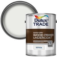 Dulux Trade Quickdry Wood Primer and Undercoat 5L in White