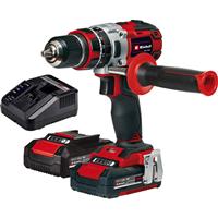 Einhell PXC 18V 80Nm Professional Brushless Cordless Combi Drill Kit 2 x 2.0Ah in Red