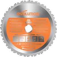 Evolution R210TCT-24MS Multi-Material Saw Blade 210mm x 24T Plastic