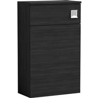 Nuie Arno Compact Floor Standing WC Unit Only 500mm Charcoal in Black MFC