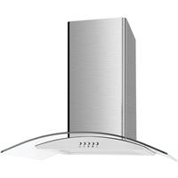 Cata 60cm Curved Extractor Hood Stainless Steel in Silver