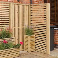 Rowlinson Garden Creations Horizontal Screens 180cm (h) x 90cm (w) x 4.5cm (d) (4 Pack) Wood