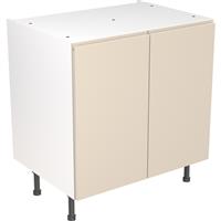 Kitchen Kit Flatpack J-Pull Kitchen Cabinet Base Unit Ultra Matt 800mm in Cashmere MFC