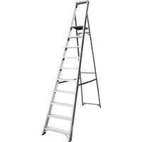 Lyte Ladders Lyte Industrial Platform Aluminium Step Ladder 10 Tread