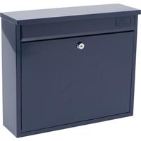 Burg-Wachter Elegance Post Box Midnight in Blue Galvanised Steel