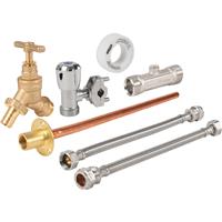 Flume Garden Tap Kit in Gold Brass