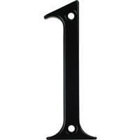 Fab and Fix Fab & Fix Hardex Door Numeral Matt 1 in Black Zinc