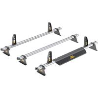 Van Guard VG315-3 Vauxhall Vivaro x3 ULTI Van Roof Bars incl. wind deflector 2014-2019 Aluminium