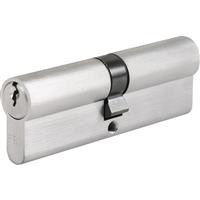 ERA 6 Pin Euro Double Cylinder 45-45mm Nickel in Silver Brass